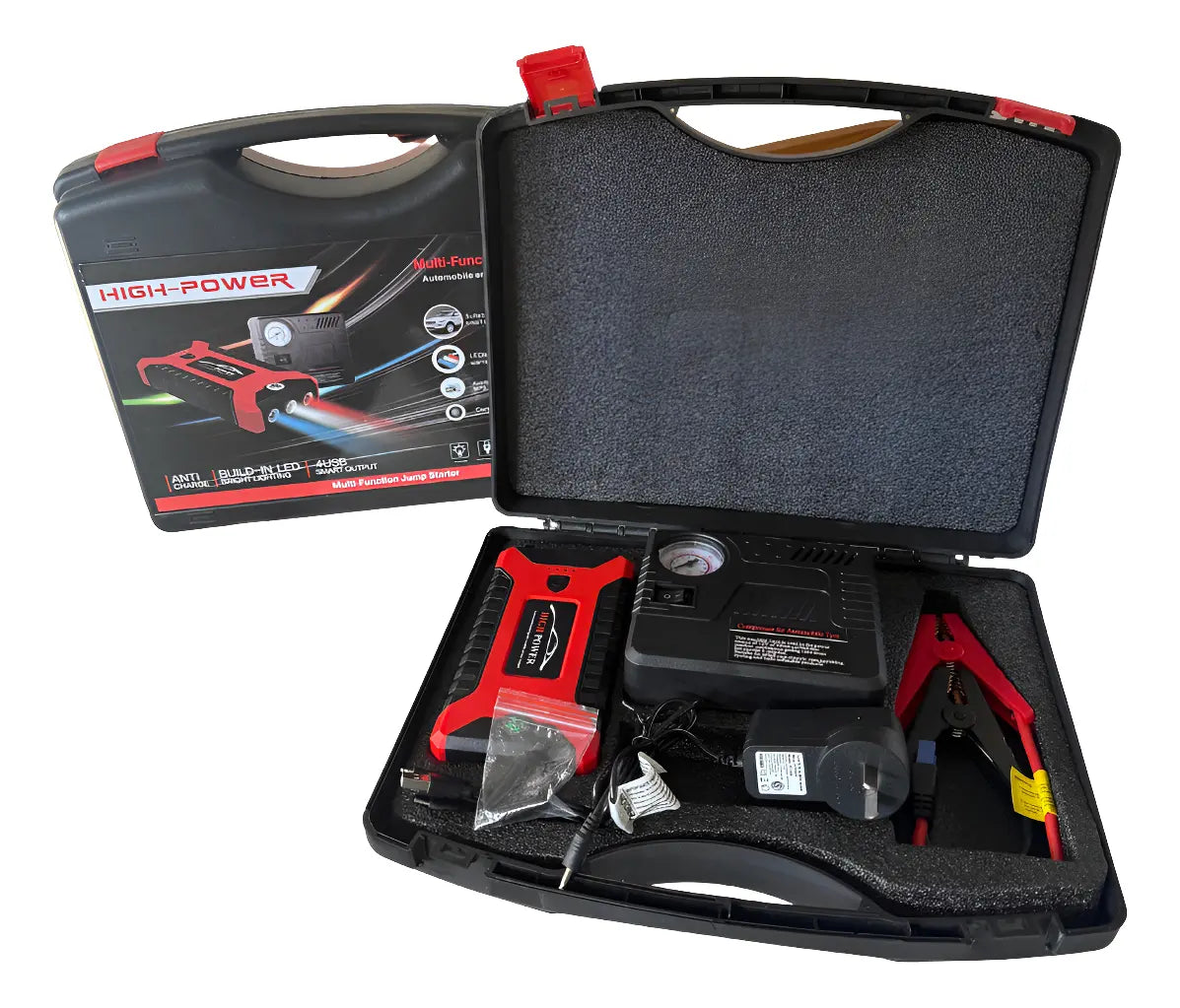 Jumper de bateria + Compresor 2 EN 1