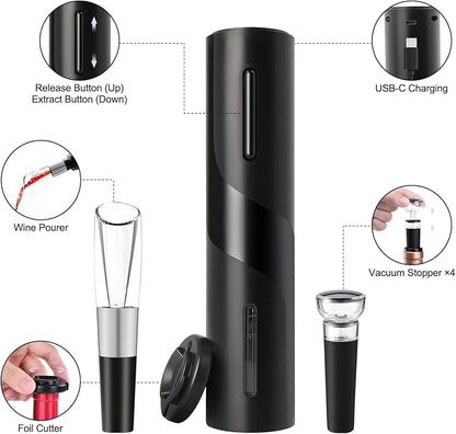DESTAPADOR DE VINO ELECTRICO (RECARGABLE)
