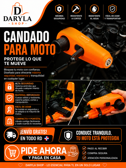 CANDADO PARA MOTOR