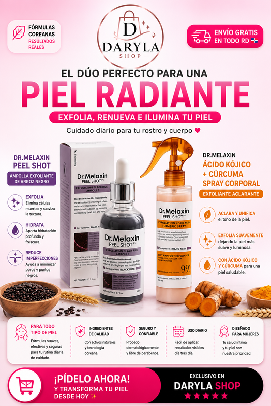 Combo Aclarante + Exfoliante de Arroz
