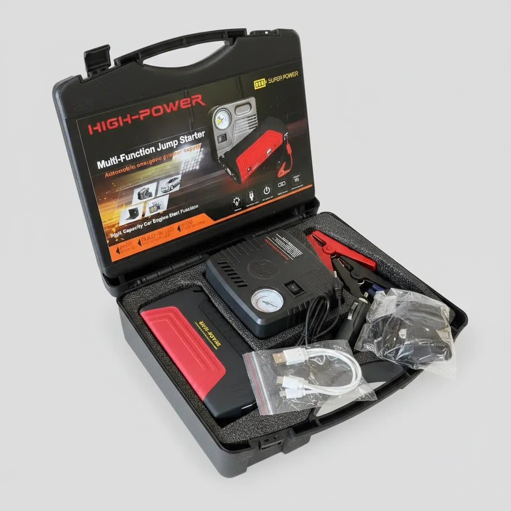 Jumper de bateria + Compresor 2 EN 1