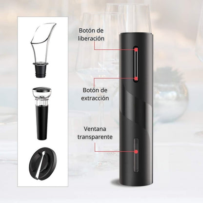 DESTAPADOR DE VINO ELECTRICO (RECARGABLE)