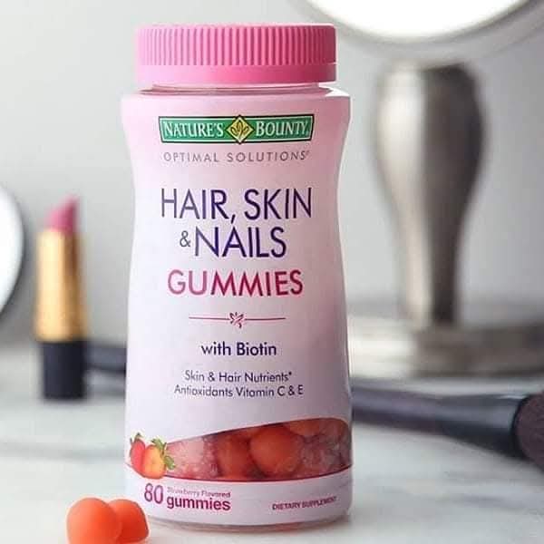 🍓 Gomitas Hair, Skin & Nails + 💚 Biotina 10,000 mcg.