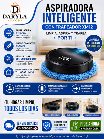 Aspiradora Inteligente XM12 3 en 1