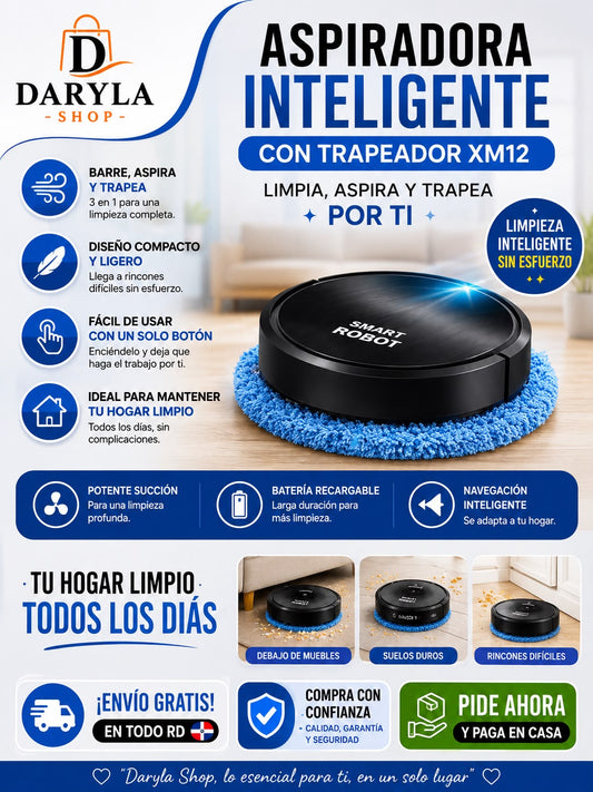 Aspiradora Inteligente XM12 3 en 1
