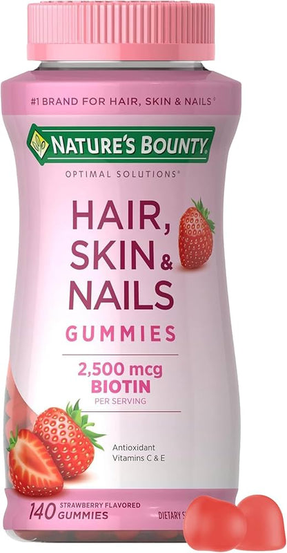 🍓 Gomitas Hair, Skin & Nails + 💚 Biotina 10,000 mcg.